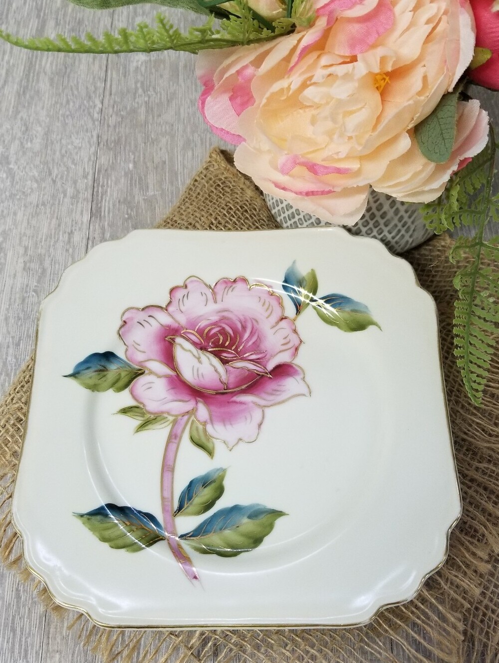 Vintage Rose Serving Dish